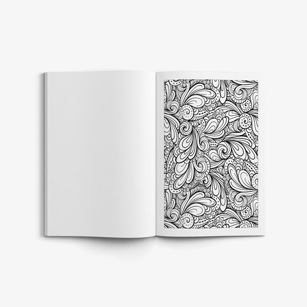 Anti Stress Coloring Book Nature Designs Vol 1 Page preview