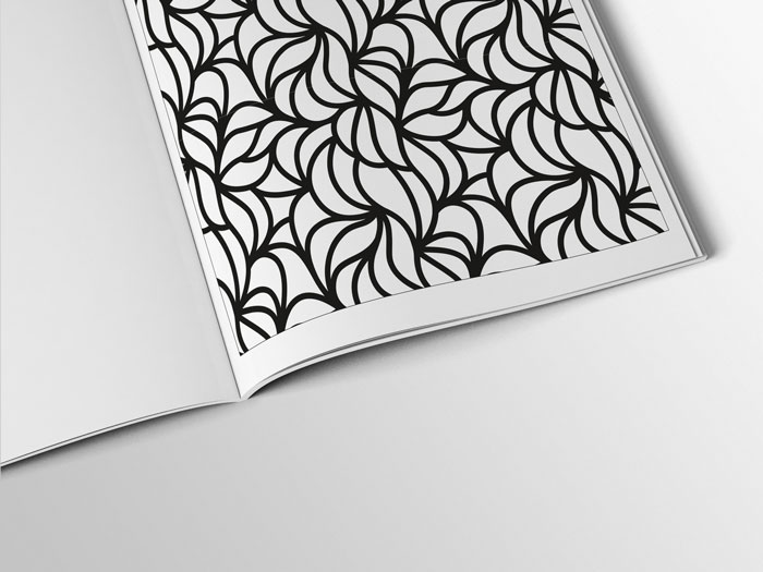 Coloring book page for seniors