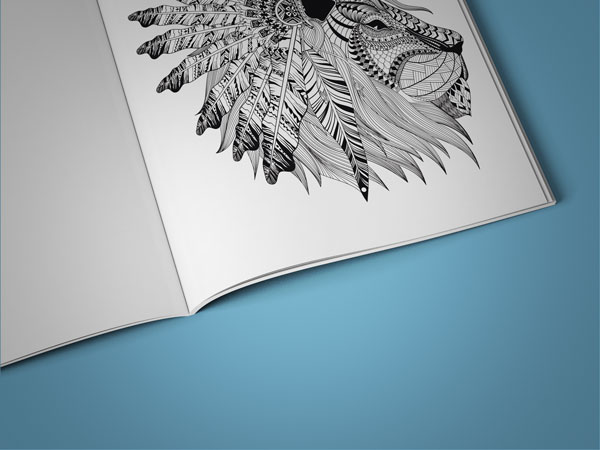 anti stress coloring book native american inspired designs page