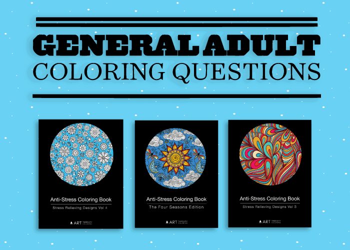 general questions regarding adult coloring books