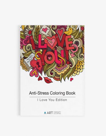 Anti Stress Coloring Book I love you edition