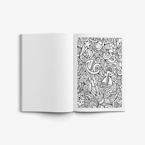 Coloring Book For Teens: Anti-Stress Designs Vol 1 - Art Therapy