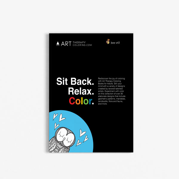 Anti Stress Coloring Book Owl Designs Vol 1-1