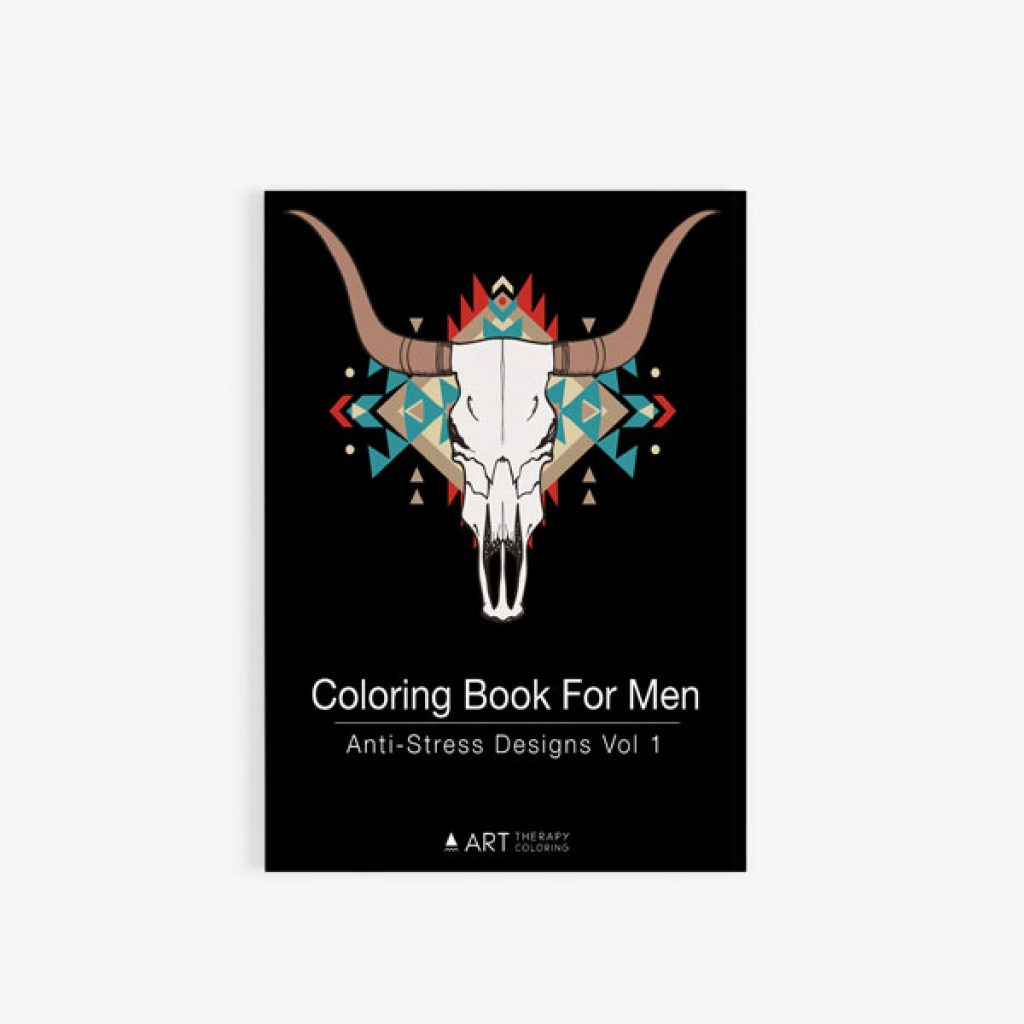 coloring book for men anti stress designs vol 1