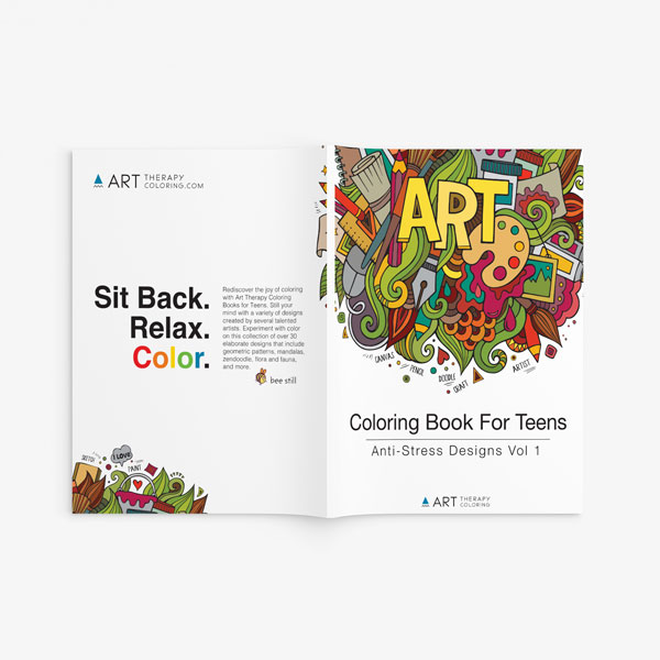 Coloring books for teens - Art Therapy Coloring