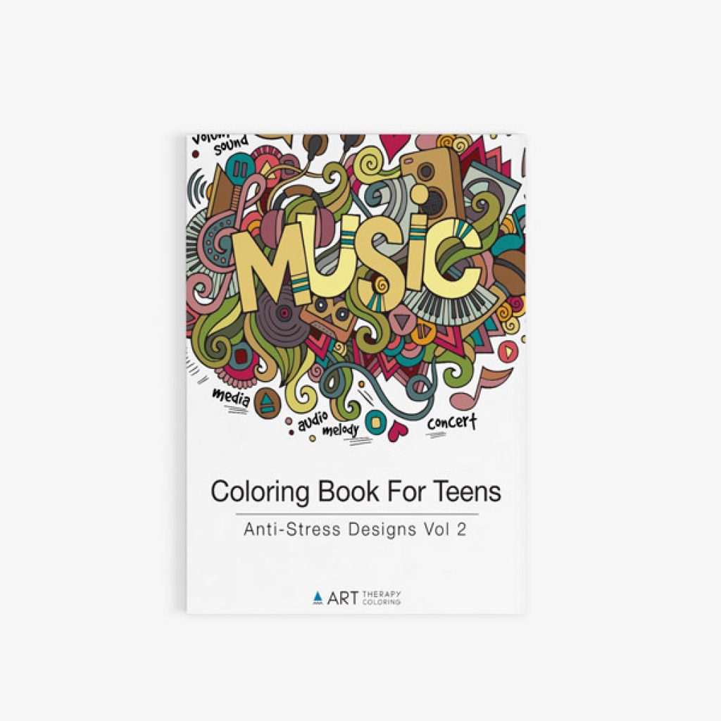 coloring book for teens anti stress designs vol 2 -8