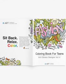 Coloring Book For Teens: Anti-Stress Designs Vol 4 - Art Therapy