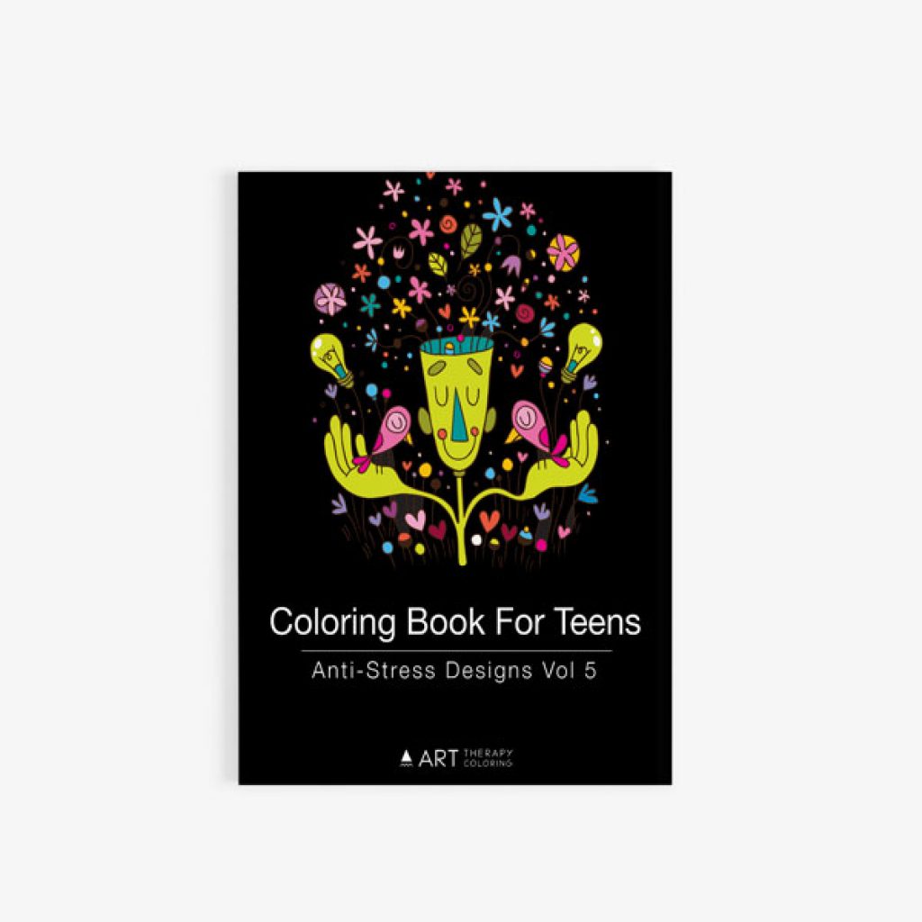 coloring book for teens anti stress designs vol 5