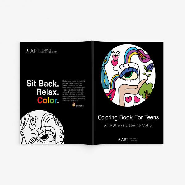 coloring book for teens anti stress designs vol 8-2