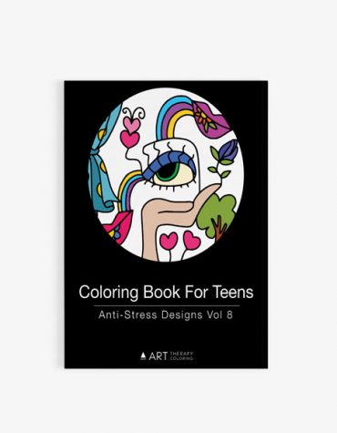 coloring book for teens anti stress designs vol 8