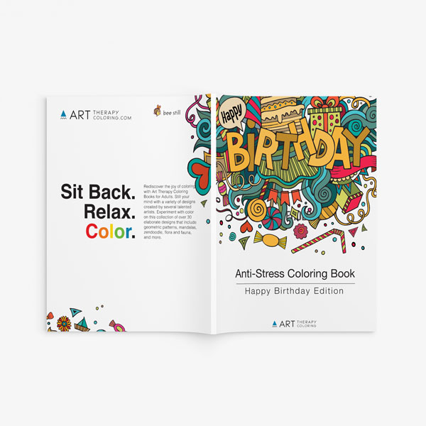 happy bday anti-stress coloring book -4