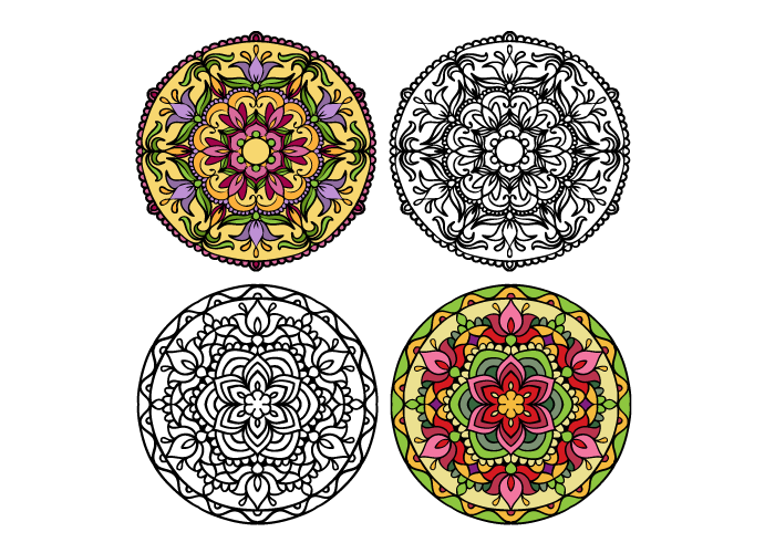 mandala coloring book example