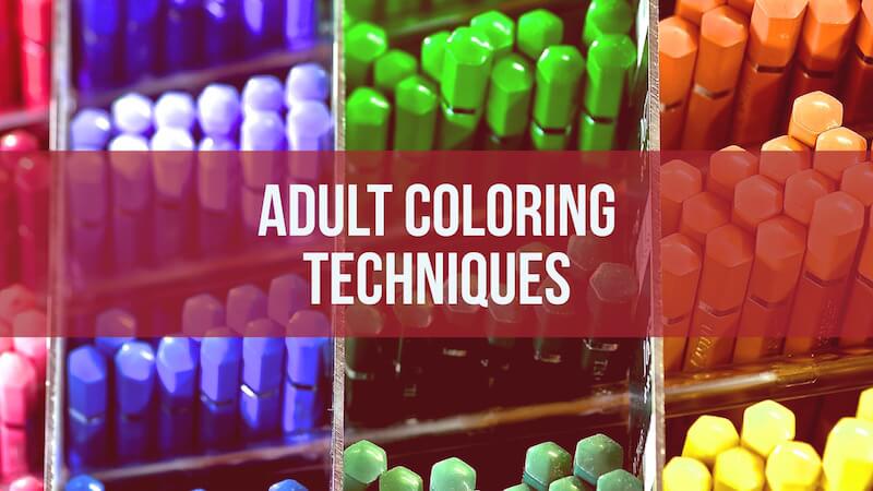 adult coloring techniques