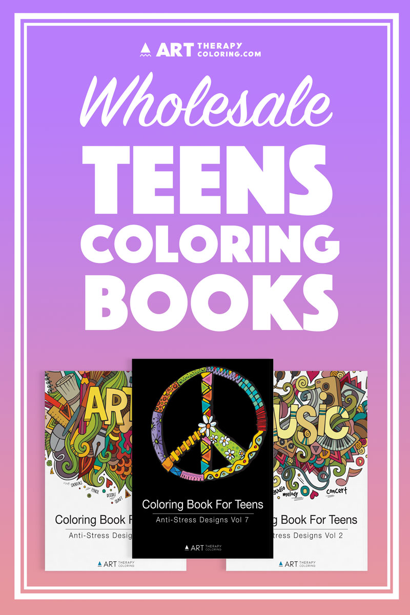 wholesale coloring books for teens