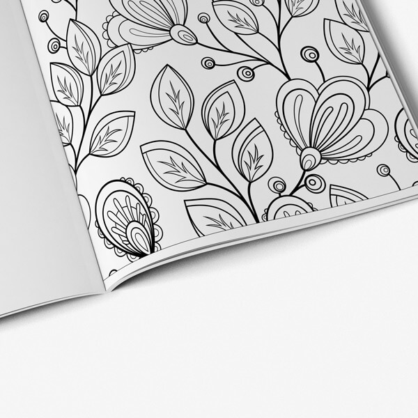 Coloring book for seniors nature vol 1 page 08