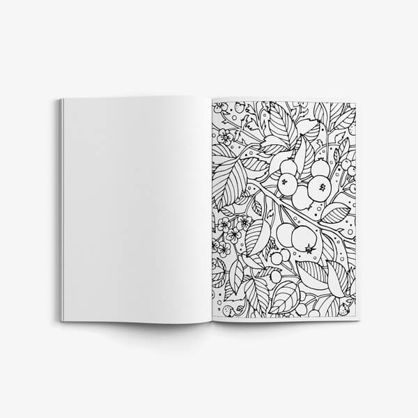 Coloring book for seniors nature vol 2 page 07