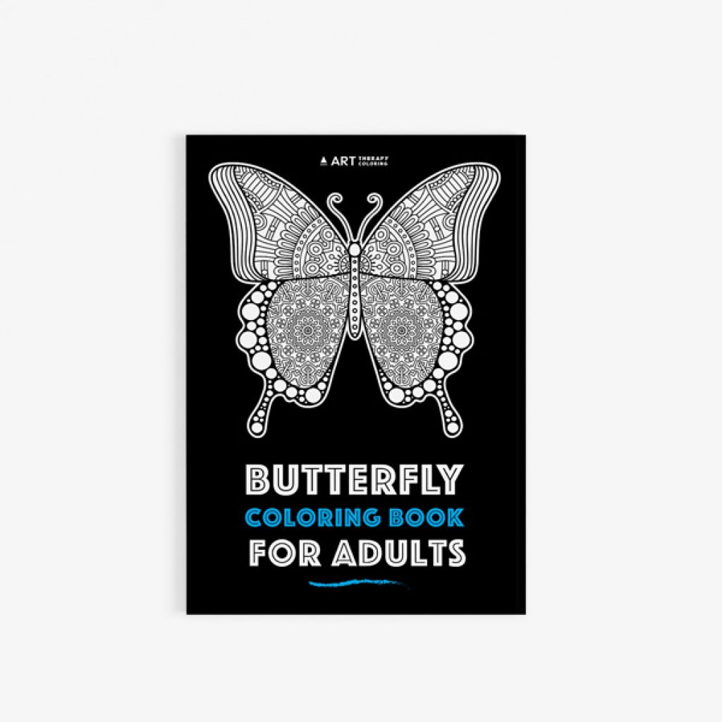 Butterfly coloring book adults 30