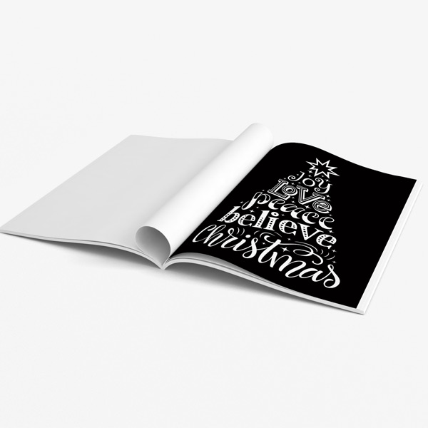 Christmas coloring book adults black background 47