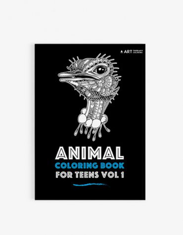 Animal coloring book for teens vol 1