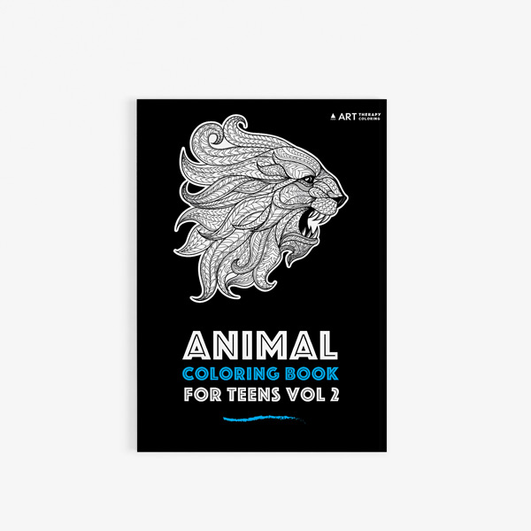 Animal coloring book for teens vol 2