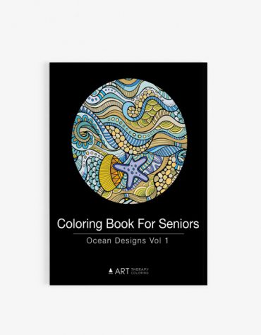 Coloring Book for Seniors: Ocean Designs Vol 1