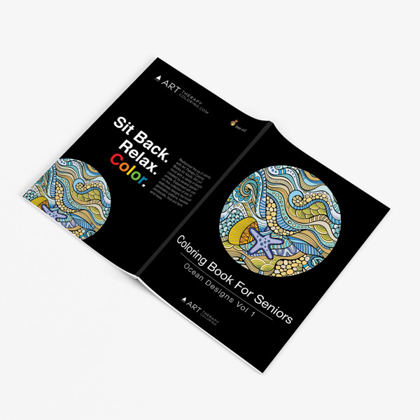 Coloring Book for Seniors: Ocean Designs Vol 1