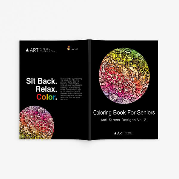 Coloring Book for Seniors: Anti-Stress Designs Vol 2