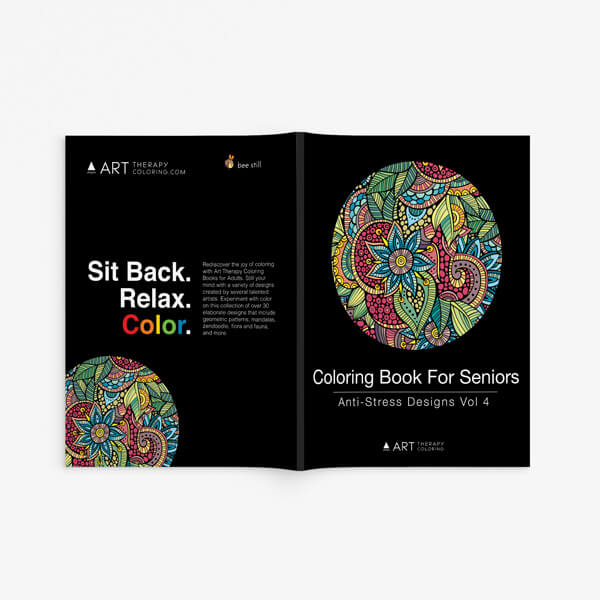 Coloring Book for Seniors: Anti-Stress Designs Vol 4