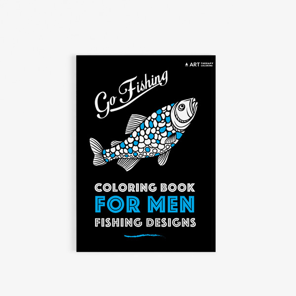 Coloring book for men: Fishing Designs