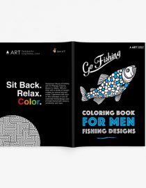 Fishing Coloring Book For Men by Lubawi Books