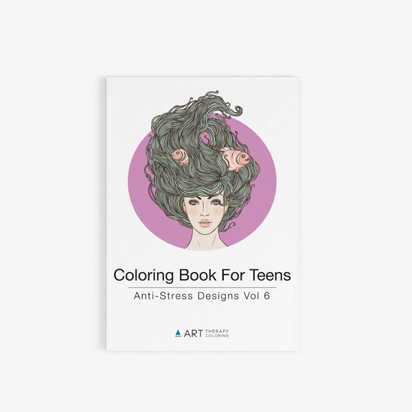 Coloring Book For Teens: Anti-Stress Designs Vol 6
