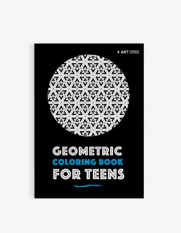 Geometric coloring book for teens