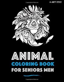 Animal Coloring Book For Seniors Men