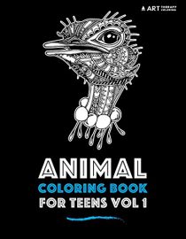 Animal coloring book for teens vol 1