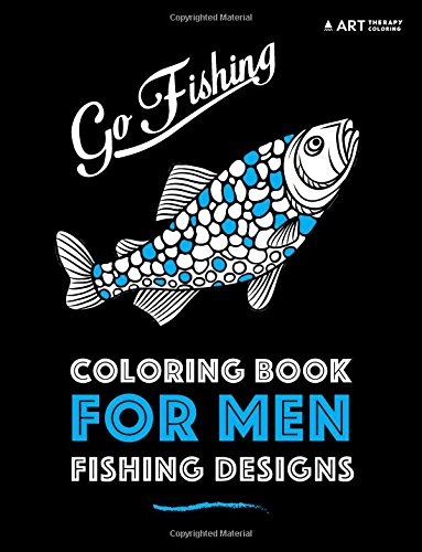 Coloring book for men: Fishing Designs