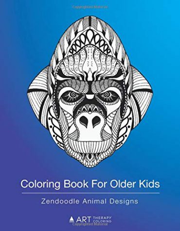 Coloring Book For Older Kids: Zendoodle Animal Designs: Colouring Pages For Boys & Girls of All Ages