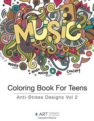 Coloring Book For Teens: Anti-Stress Designs Vol 2