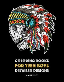 Coloring Books for Teen Boys: Detailed Designs: Complex Drawings for Teenagers & Older Boys