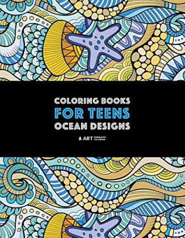Coloring Books For Teens: Ocean Designs: Zendoodle Sharks, Sea Horses, Fish, Sea Turtles, Crabs, Octopus, Jellyfish, Shells & Swirls