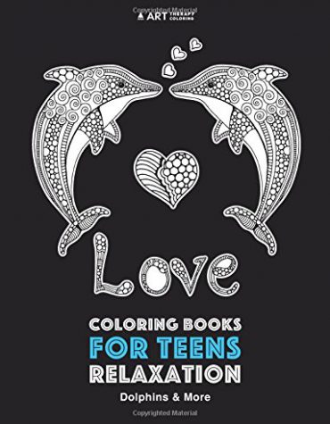 Coloring Books For Teens Relaxation: Dolphins & More: Advanced Ocean Coloring Pages for Teenagers, Tweens and Older Kids