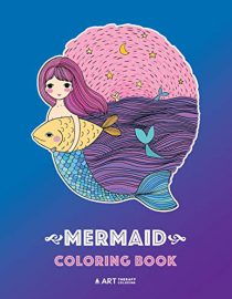 Mermaid Coloring Book: Cute Mermaid Coloring Book For Kids, Tweens & All Ages, Girls, Boys, Mermaids And Ocean Theme