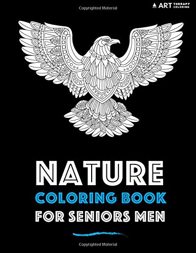 Nature Coloring Book For Seniors Men