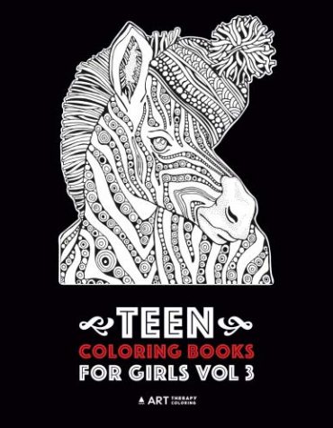 Teen Coloring Books For Girls: Vol 3: Detailed Drawings for Older Girls & Teenagers