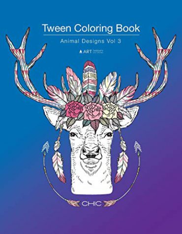 Tween Coloring Book: Animal Designs Vol 3: Colouring Book for Young Adults