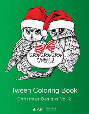 Tween Coloring Book: Christmas Designs Vol 2: Colouring Book for Teenagers, Young Adults, Boys and Girls