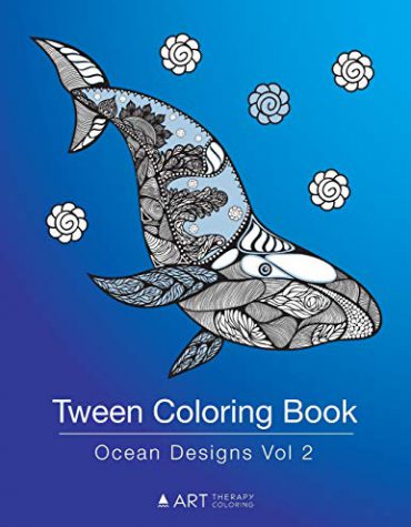 Tween Coloring Book: Ocean Designs Vol 2: Colouring Book for Teenagers, Young Adults, Boys and Girls