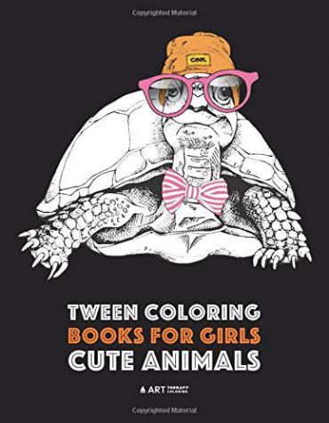 Tween Coloring Books For Girls: Cute Animals: Colouring Book for Teenagers, Young Adults, Boys and Girls